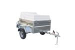 Remolque de Carga Doñana tapa poliester y puerta corredera 1200 x 1020 x 440 mm. | 300 Kg